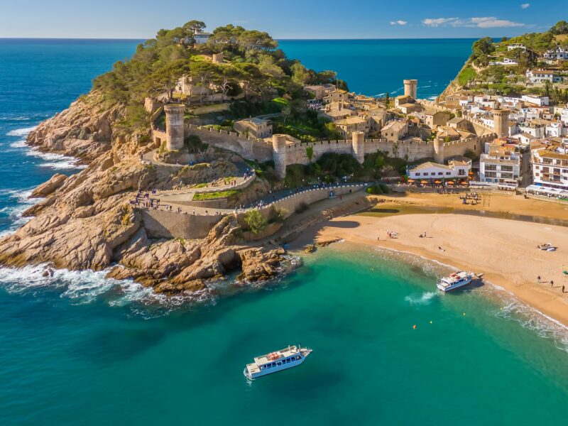 Tossa,De,Mar,Town,On,Costa,Brava,Mediterranean,Coast,In