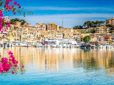 View,Of,Port,Soller,Harbour,With,Ships,,Mallorca,Island,With