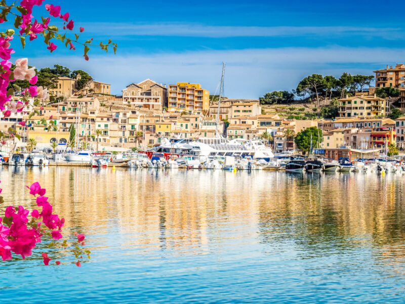 View,Of,Port,Soller,Harbour,With,Ships,,Mallorca,Island,With