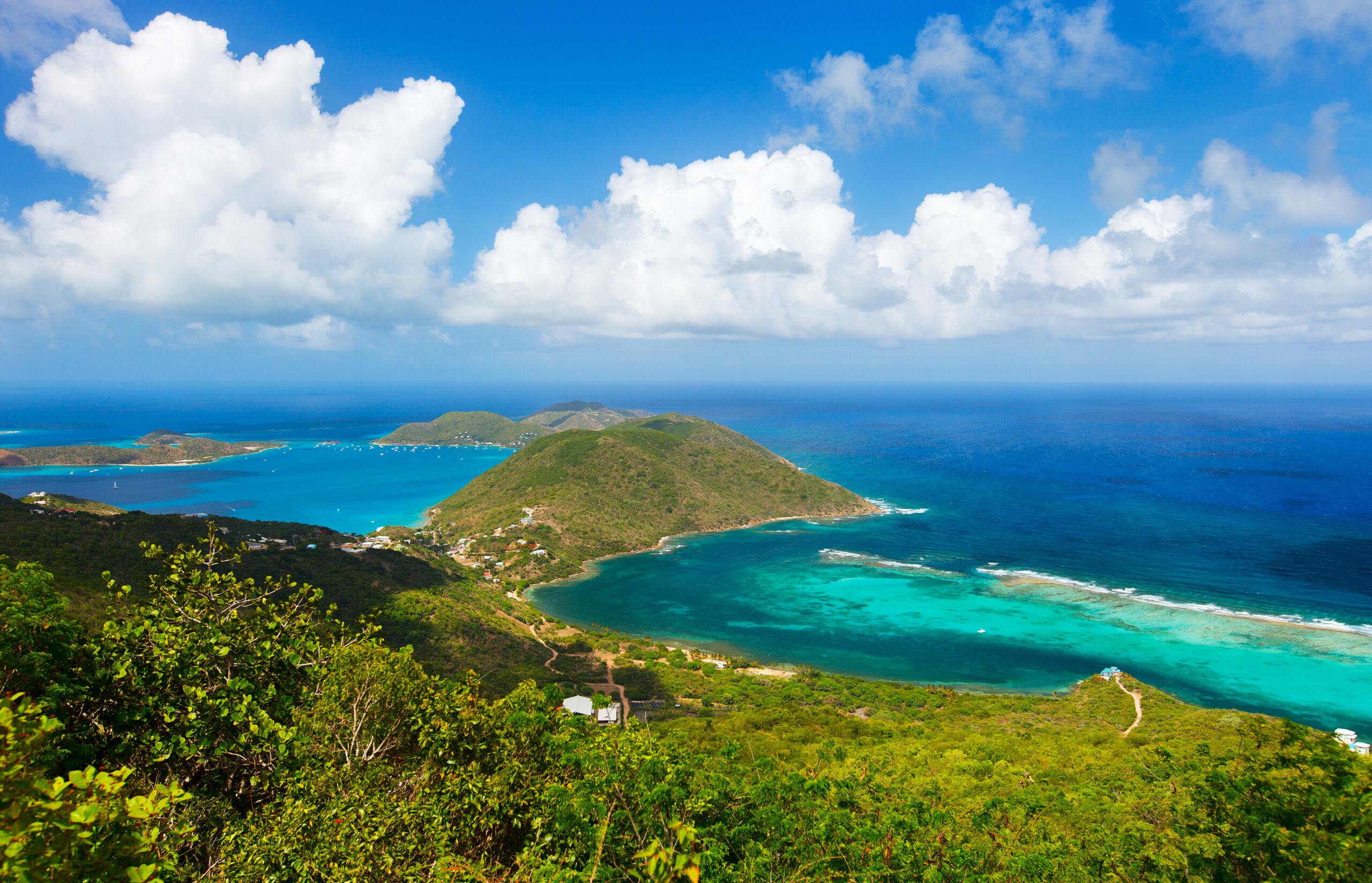 Aerial,Landscape,Of,Beautiful,Tropical,Coast,Of,Virgin,Gorda,Island