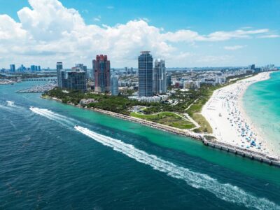 Miami,Beach,Scene,From,Drone,,Florida,,Usa.,Miami,Seaside.,Aerial