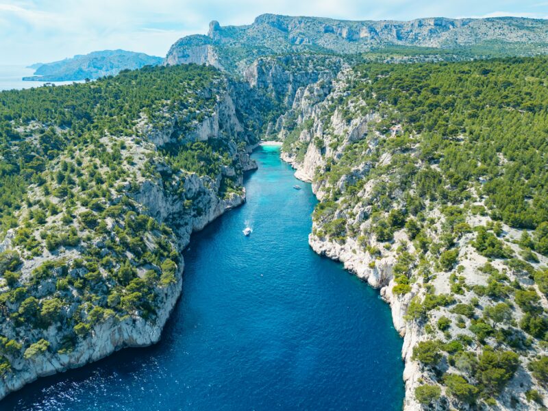 Aerial,View,Of,Calanques,National,Park,Near,Cassis,,Showing,Steep