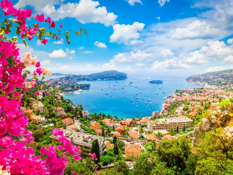 Beautiful,Lanscape,Of,Riviera,Coast,And,Turquiose,Water,Of,Cote